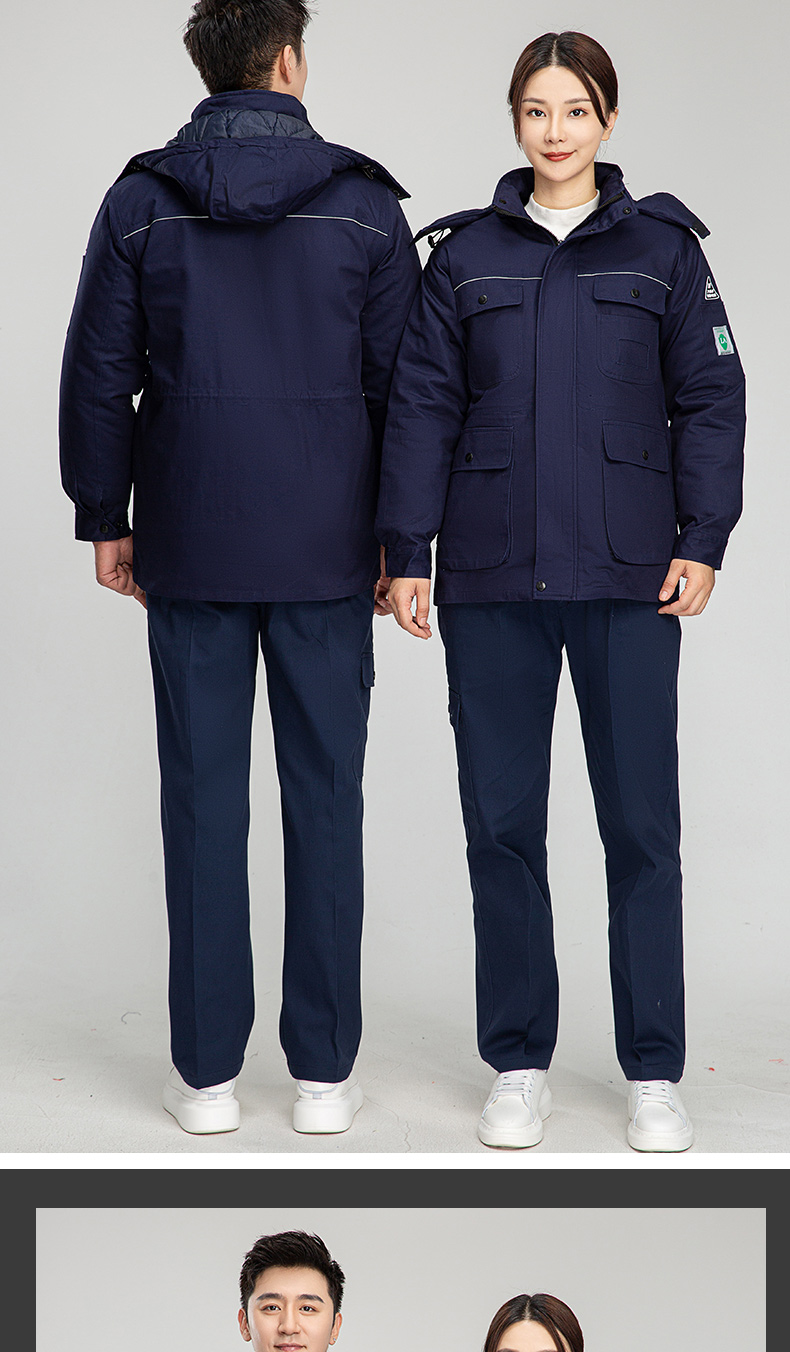 8899Z 純棉防靜電中長活棉棉衣